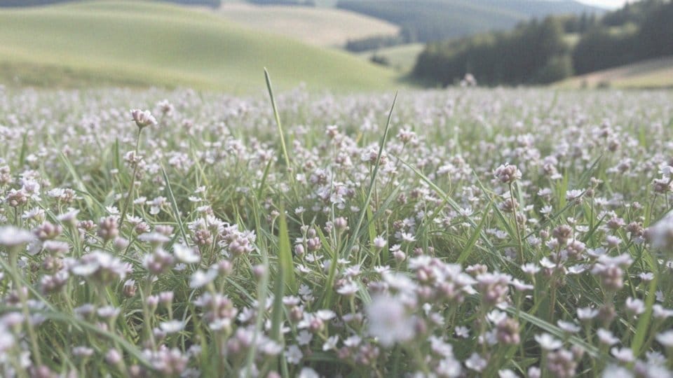 Jakie kwiaty można znaleźć na dywanie z macierzanki?