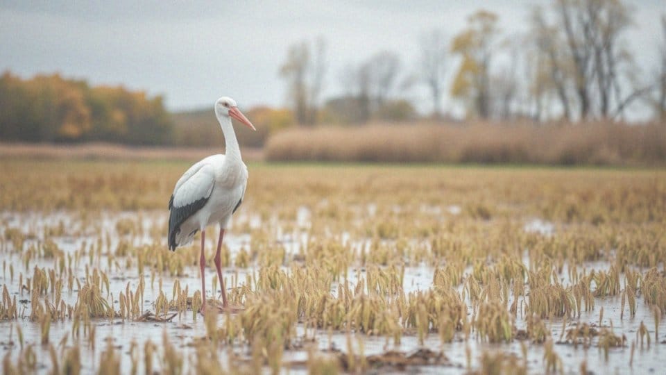 Jak waga bociana zmienia się przed i podczas migracji?