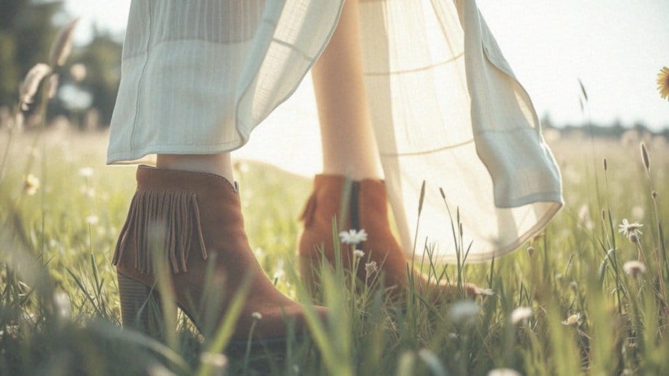 Jak dopasować botki do sukienki w stylu boho?