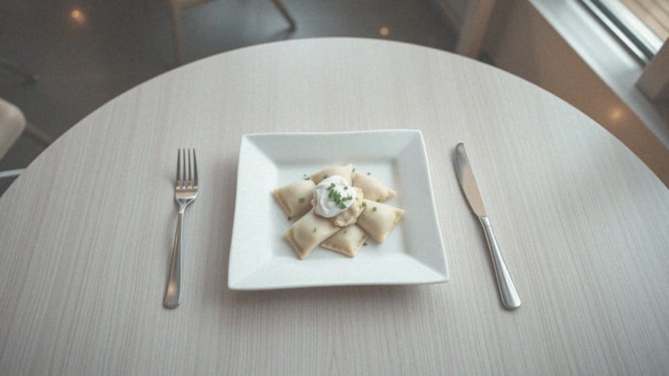 Jakie potrawy serwuje restauracja na kwadratowych talerzach?