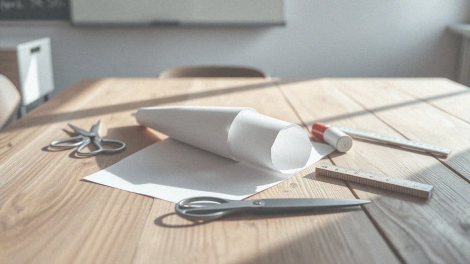 Jak przygotować stożek z papieru krok po kroku?