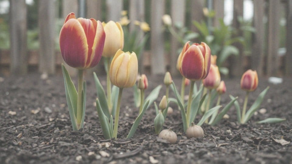 Jakie są różnice w kwitnieniu dużych cebulek a małych cebulek tulipanów?