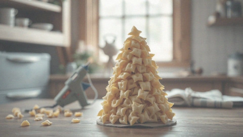 Choinka z makaronu – kreatywna dekoracja na święta